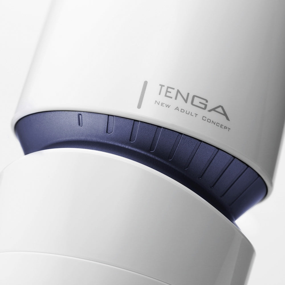 Masturbator reglabil Tenga Cobalt cu 10 niveluri suctiune - inovativ cu inel integrat pentru penis - Design discret - complet lavabil