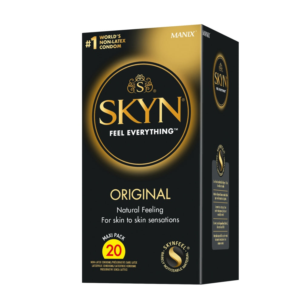 Prezervative latex-free Manix SKYN ORIGINAL pentru senzatii naturale, ideale pentru alergici, Pachet 20 buc