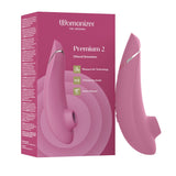 Vibrator Clitoridian Womanizer Premium 2 Roz - Tehnologie Inovatoare Pleasure Air, 14 Functii Intensitate - Autopilot 2.0 pentru o experienta imprevizibila - Smart Silence - Reincarcabil, Rezistent la apa IPX7