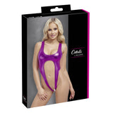 Lenjerie Sexy Body Minimalist Fara Spate Cottelli Lingerie - Mov Metalic, Material Elastic, Croiala Indrazneata
